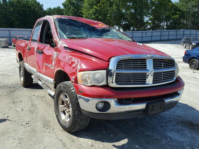 3D3KS28CX5G721045 - 2005 DODGE RAM 2500 S RED photo 1