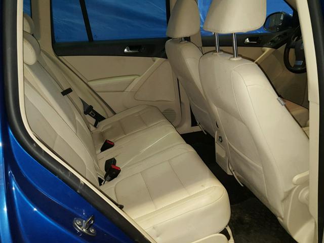 WVGBV7AX5AW003470 - 2010 VOLKSWAGEN TIGUAN SE 蓝色 照片 6