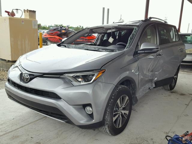 JTMWFREV3JD112447 - 2018 TOYOTA RAV4 ADVEN SILVER photo 2