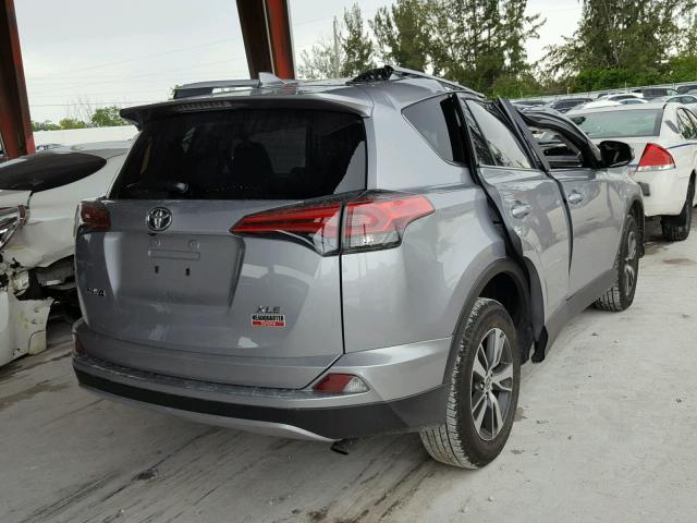 JTMWFREV3JD112447 - 2018 TOYOTA RAV4 ADVEN SILVER photo 4