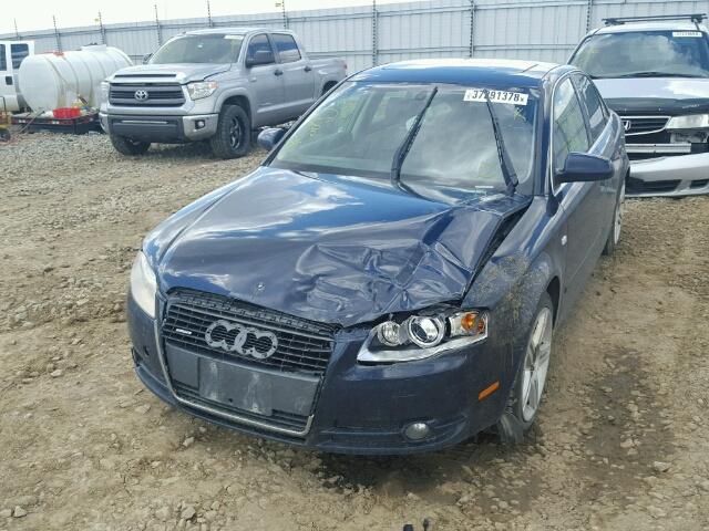 WAUDG58E96A001965 - 2006 AUDI A4 3.2 QUA BLUE photo 2