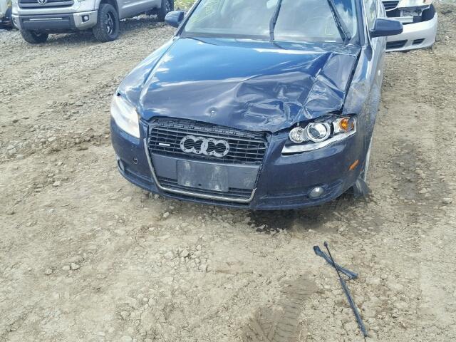 WAUDG58E96A001965 - 2006 AUDI A4 3.2 QUA BLUE photo 9