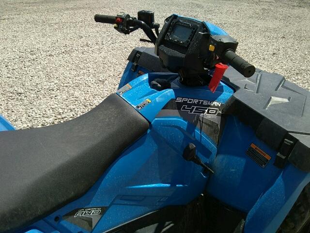 4XASEE500JA249823 - 2018 POLARIS SPORTSMAN BLUE photo 5