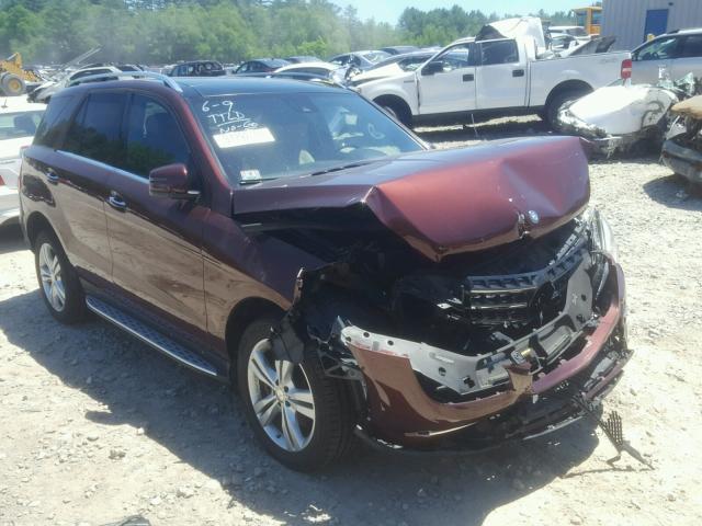 4JGDA5HB0EA416127 - 2014 MERCEDES-BENZ ML 350 4MA BURGUNDY photo 1