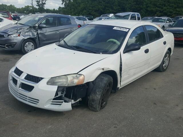 1B3EL36T14N195150 - 2004 DODGE STRATUS SE WHITE photo 2