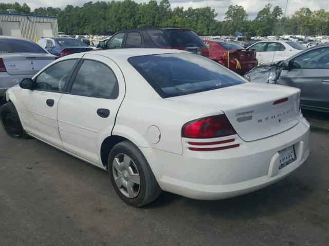 1B3EL36T14N195150 - 2004 DODGE STRATUS SE WHITE photo 3