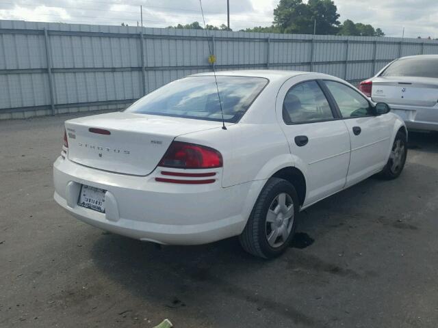 1B3EL36T14N195150 - 2004 DODGE STRATUS SE WHITE photo 4