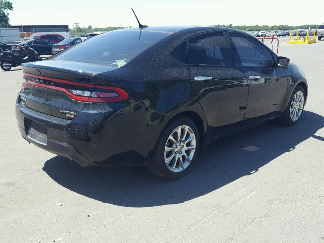 1C3CDFCH4DD293510 - 2013 DODGE DART LIMIT BLACK photo 4