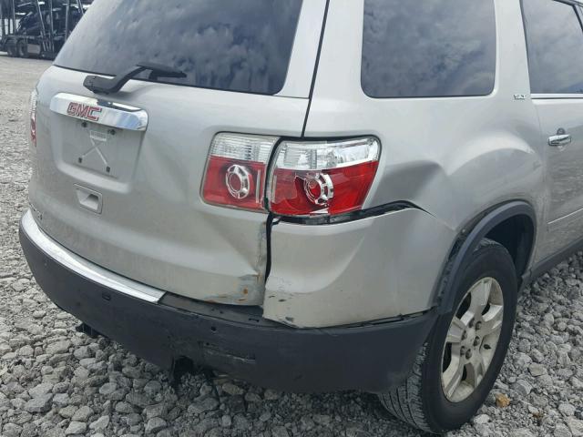 1GKER23767J123388 - 2007 GMC ACADIA SLT ვერცხლისფერი ფოტო 9