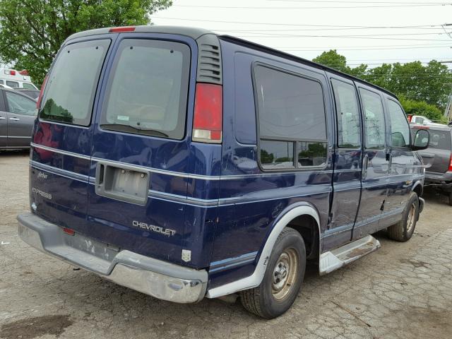 1GBFG15W2Y1154812 - 2000 CHEVROLET EXPRESS G1 BLUE photo 4