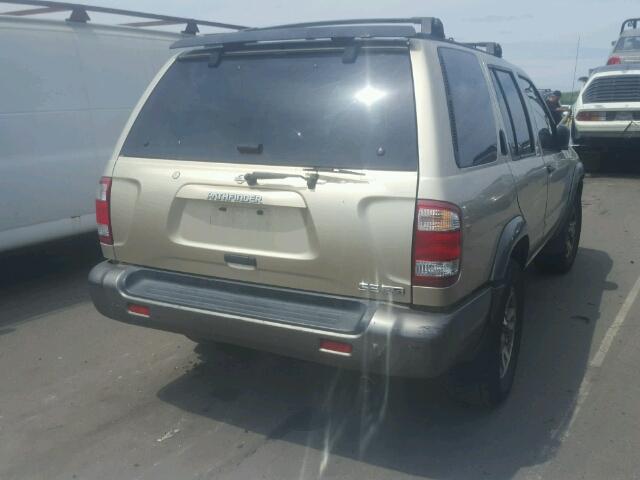 JN8DR07Y41W517209 - 2001 NISSAN PATHFINDER GOLD photo 4