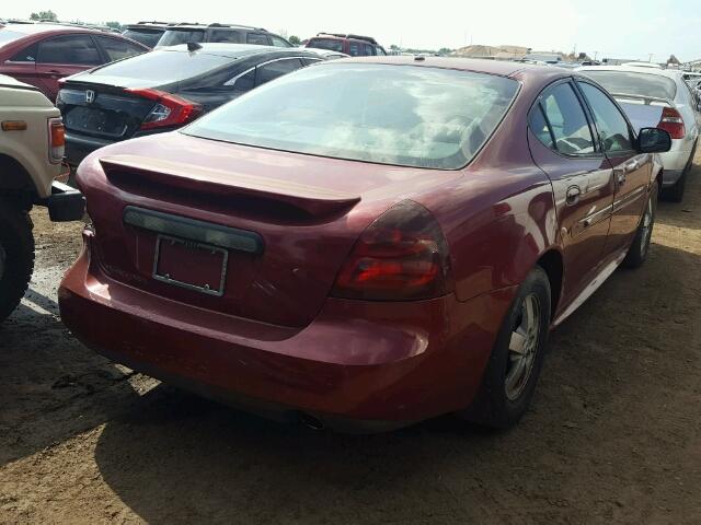 2G2WP552461183496 - 2006 PONTIAC GRAND PRIX RED photo 4