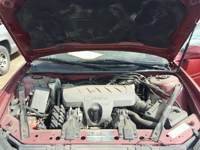 2G2WP552461183496 - 2006 PONTIAC GRAND PRIX RED photo 7