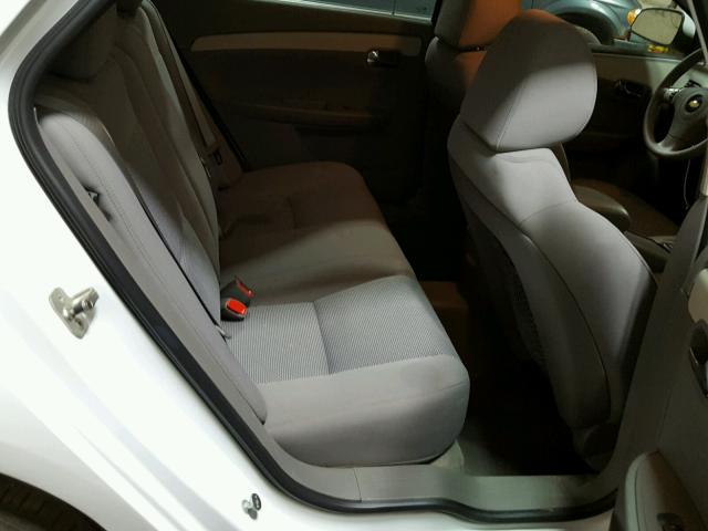 1G1ZC5E19BF167253 - 2011 CHEVROLET MALIBU 1LT WHITE photo 6