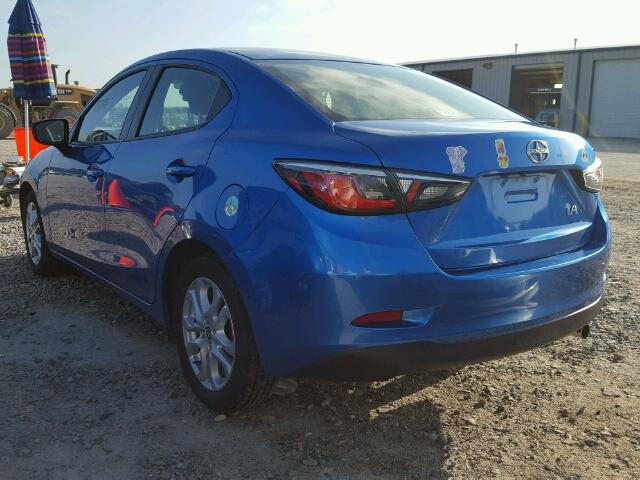 3MYDLBZV9GY122795 - 2016 TOYOTA SCION IA BLUE photo 3