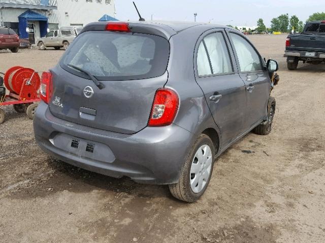 3N1CK3CP6JL245393 - 2018 NISSAN MICRA GRAY photo 4