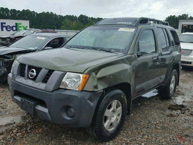 5N1AN08U65C606806 - 2005 NISSAN XTERRA GREEN photo 2