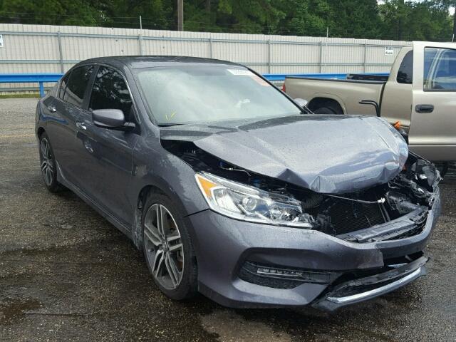 1HGCR2F53HA031669 - 2017 HONDA ACCORD SPO GRAY photo 1