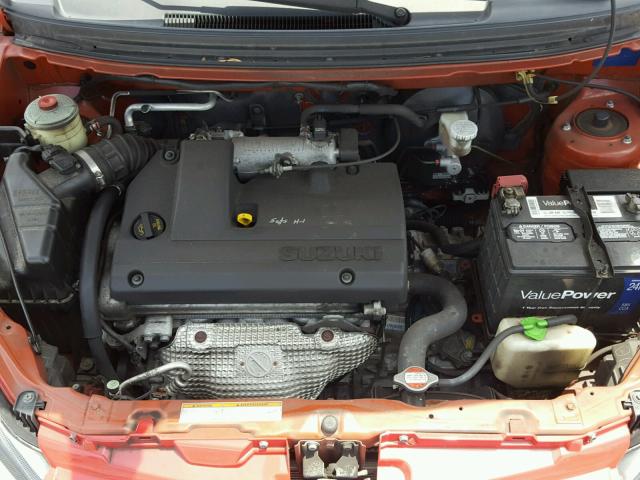 JS2RC61H255303352 - 2005 SUZUKI AERIO SX RED photo 7