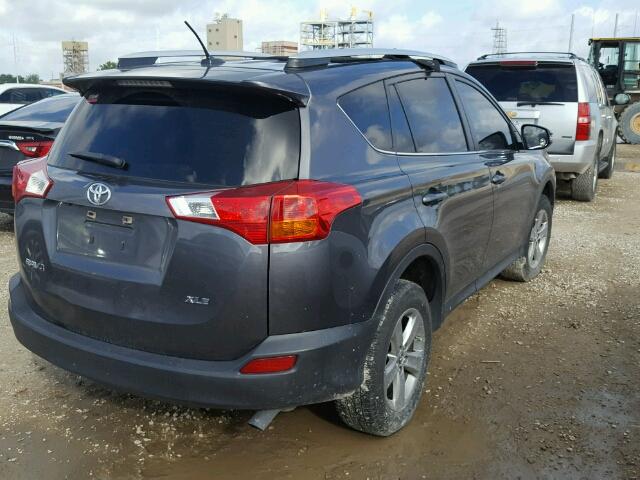 JTMWFREV2FJ057708 - 2015 TOYOTA RAV4 XLE GRAY photo 4