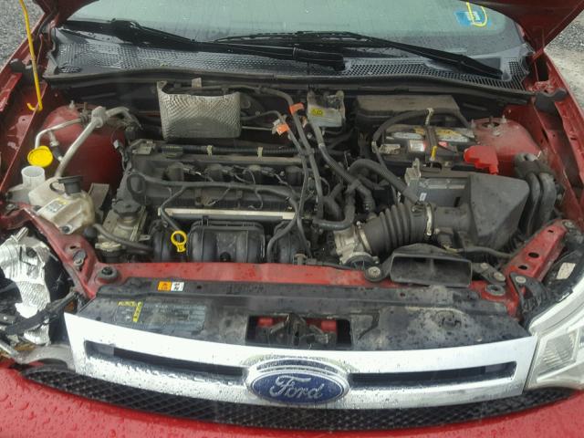 1FAHP36N09W150984 - 2009 FORD FOCUS SES RED photo 7