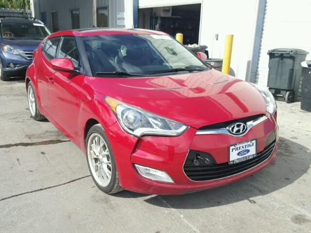 KMHTC6AD3EU185424 - 2014 HYUNDAI VELOSTER RED photo 1