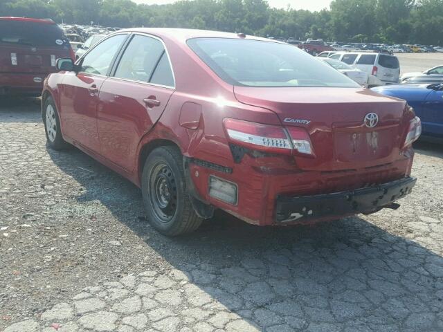 4T1BF3EK9BU715885 - 2011 TOYOTA CAMRY/SE/L RED photo 3