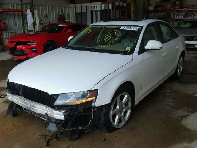 WAUJF78K69N046754 - 2009 AUDI A4 PREMIUM WHITE photo 2