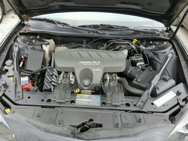 2G2WP522551353321 - 2005 PONTIAC GRAND PRIX BLACK photo 7