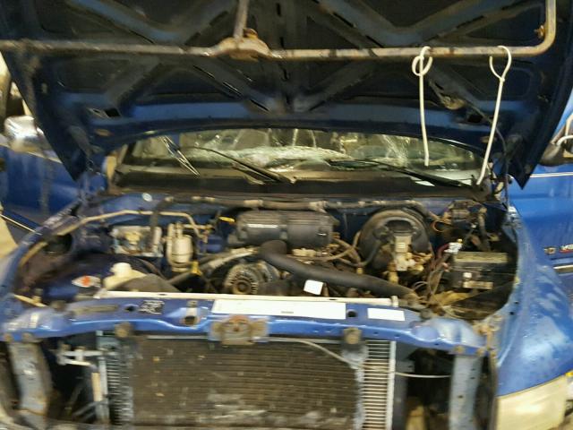 1B7HC13Z6VJ566904 - 1997 DODGE RAM 1500 BLUE photo 7