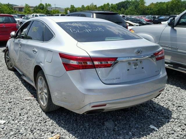 4T1BK1EB8EU133801 - 2014 TOYOTA AVALON BAS SILVER photo 3