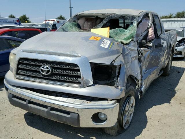 5TFRT54108X018337 - 2008 TOYOTA TUNDRA DOU SILVER photo 2