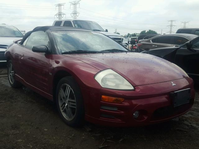 4A3AE75H33E017232 - 2003 MITSUBISHI ECLIPSE SP MAROON photo 1