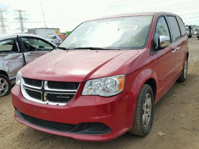 2C4RDGBG8CR222133 - 2012 DODGE GRAND CARA RED photo 2