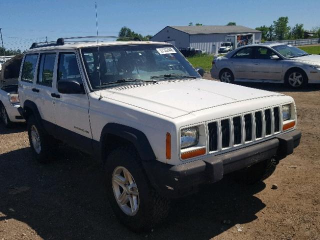 1J4FF58S81L585383 - 2001 JEEP CHEROKEE C WHITE photo 1