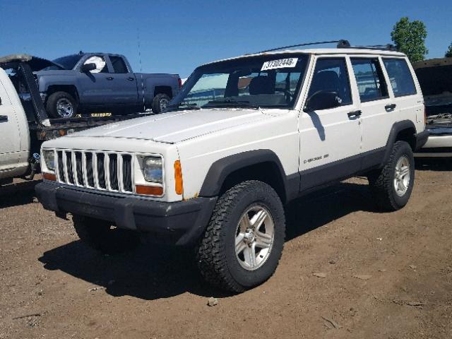 1J4FF58S81L585383 - 2001 JEEP CHEROKEE C WHITE photo 2