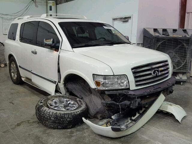 5N3AA08C45N812933 - 2005 INFINITI QX56 WHITE photo 1