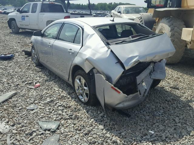 1G1ZC5E04AF247484 - 2010 CHEVROLET MALIBU 1LT SILVER photo 3
