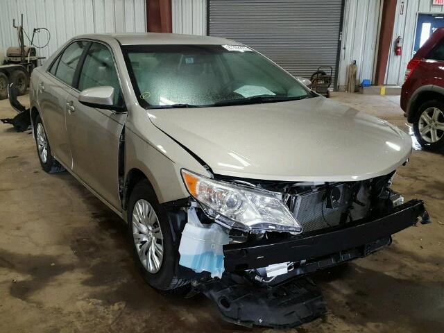 4T1BF1FKXEU770238 - 2014 TOYOTA CAMRY L GOLD photo 1