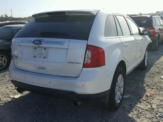 2FMDK3KC2BBA92150 - 2011 FORD EDGE LIMIT WHITE photo 4