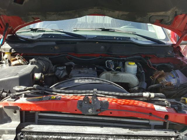 3D7KS28C65G725513 - 2005 DODGE RAM 2500 S RED photo 7