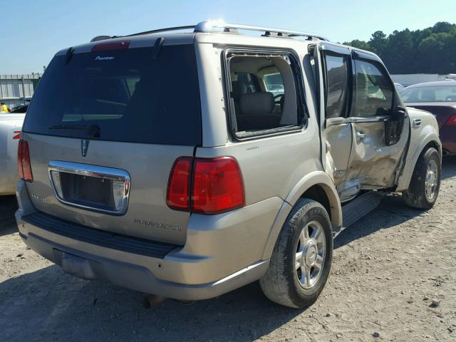 5LMFU27R34LJ04297 - 2004 LINCOLN NAVIGATOR TAN photo 4