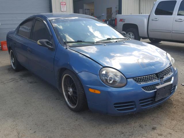 1B3ES26C93D118589 - 2003 DODGE NEON SE BLUE photo 1