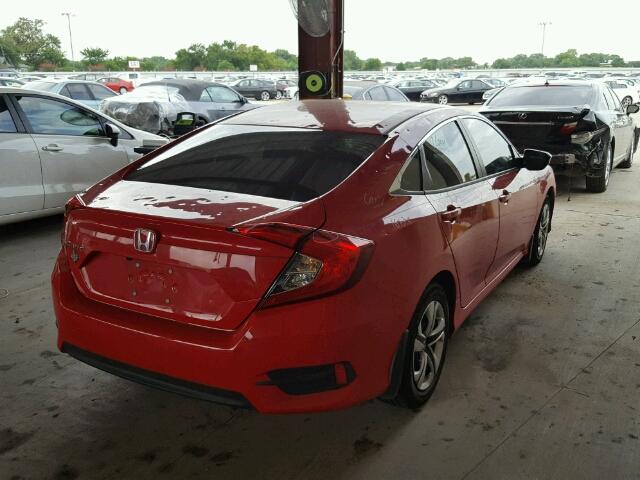 2HGFC2F5XGH534579 - 2016 HONDA CIVIC LX RED photo 4