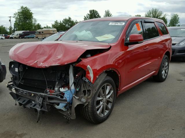 1C4RDJDGXFC188249 - 2015 DODGE DURANGO LI RED photo 2