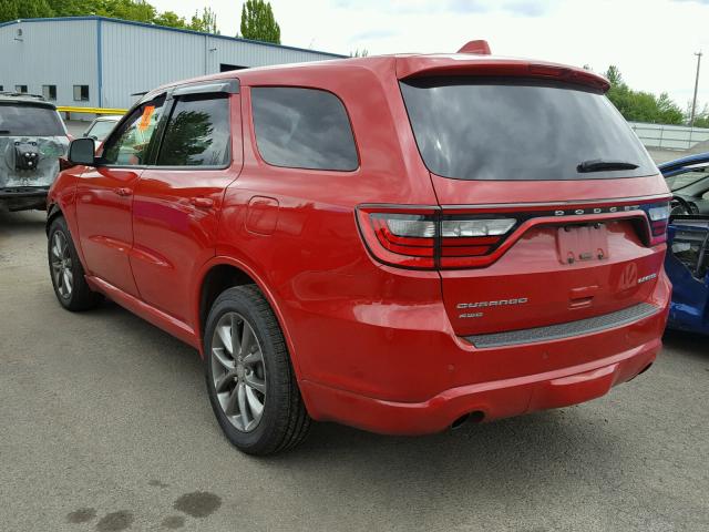 1C4RDJDGXFC188249 - 2015 DODGE DURANGO LI RED photo 3