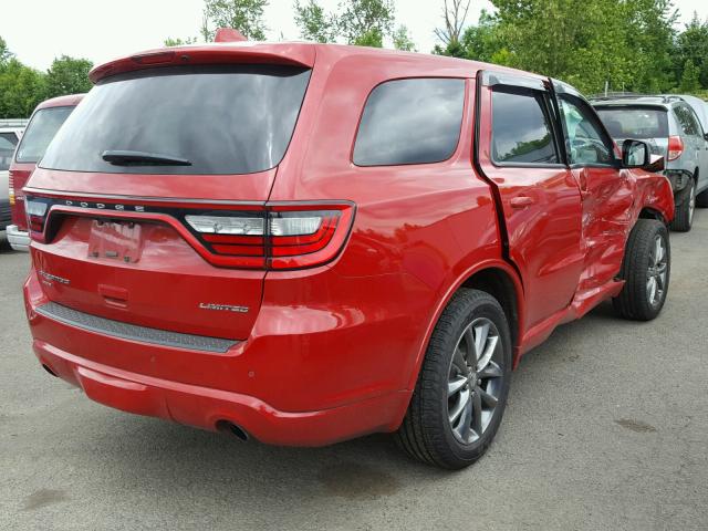 1C4RDJDGXFC188249 - 2015 DODGE DURANGO LI RED photo 4