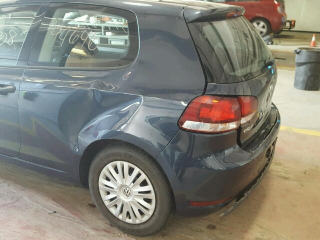 WVWBB7AJ8DW127830 - 2013 VOLKSWAGEN GOLF BLUE photo 9