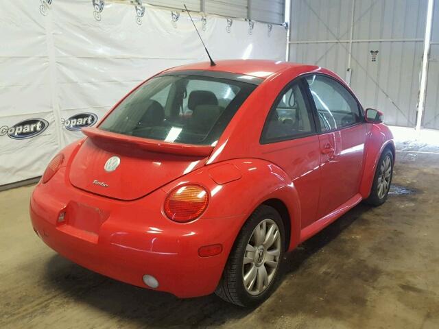 3VWCD21C43M431784 - 2003 VOLKSWAGEN NEW BEETLE 红色 照片 4