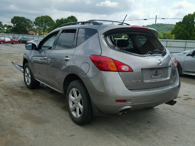 JN8AZ18W09W112918 - 2009 NISSAN MURANO S GRAY photo 3